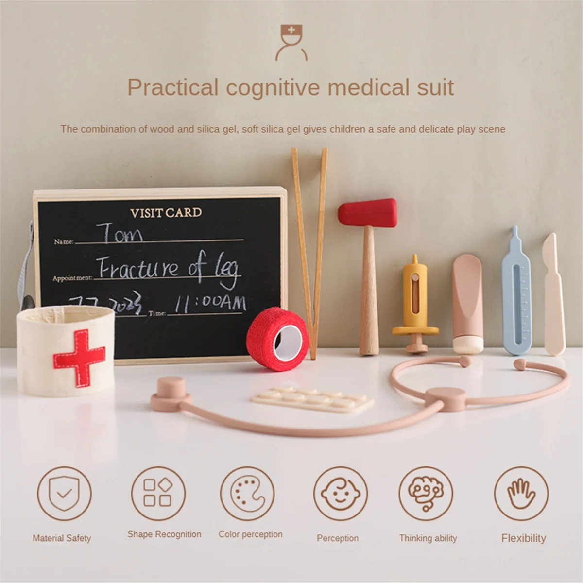 Brinquedos médicos crianças médico fingir role play kit meninas jogos educativos brinquedos crianças estetoscópio