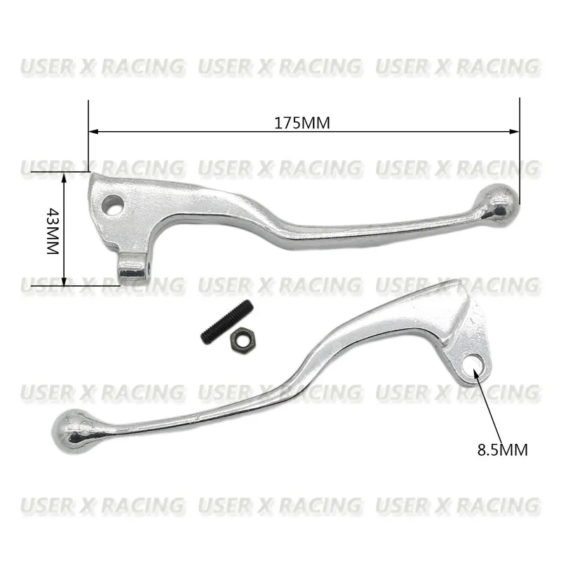 USERX Universal Motorcycle Brake Clutch Levers  For Yamaha YZ80 YZ125 TW200 XT 225 250 XT225 XT250 TTR250 XT350 XT600 TT600