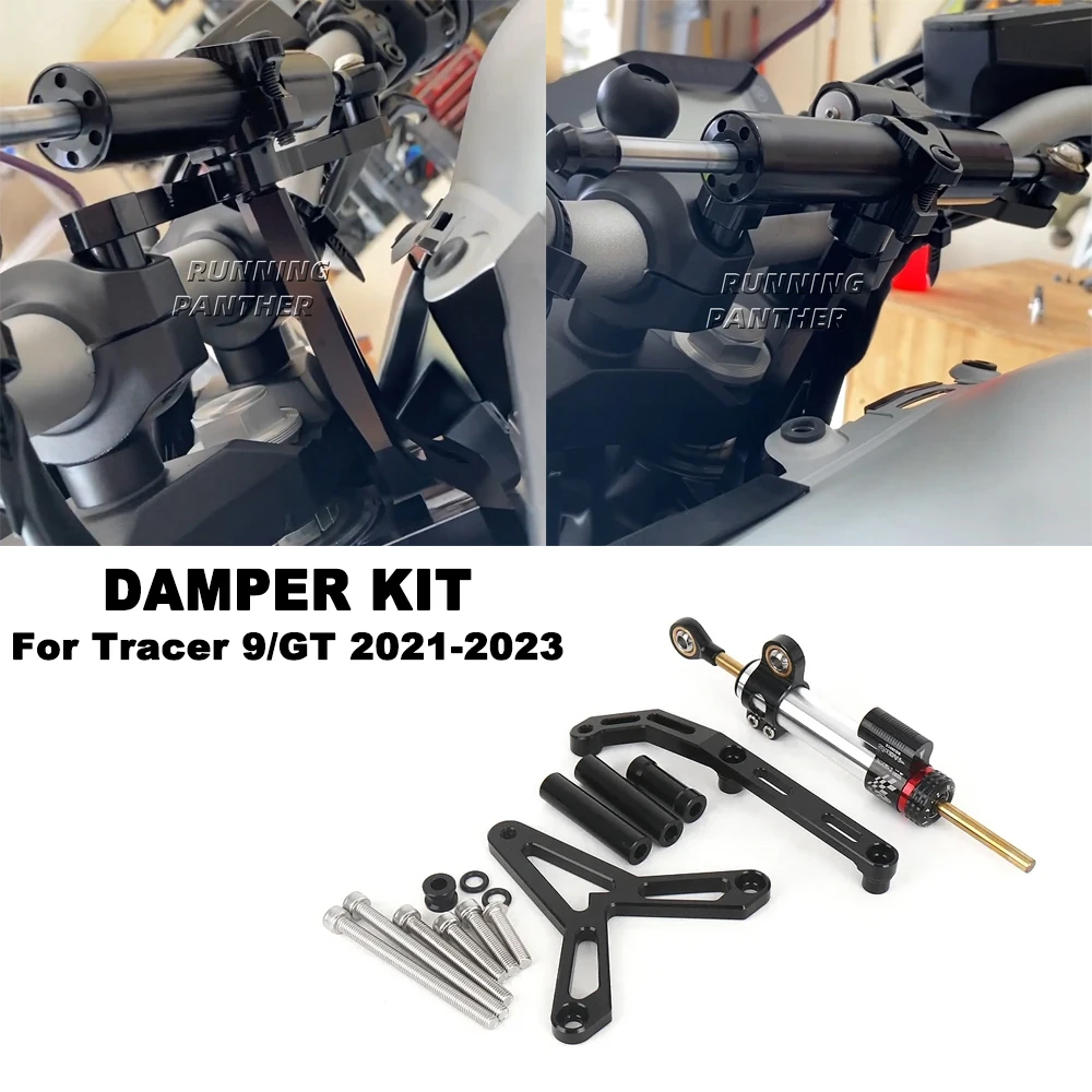 

New Motorcycle Steering Damper Stabilizer and Bracket Mount Kit For YAMAHA TRACER 9 TRACER9 Tracer 9 Tracer9 GT 2021 2022 2023