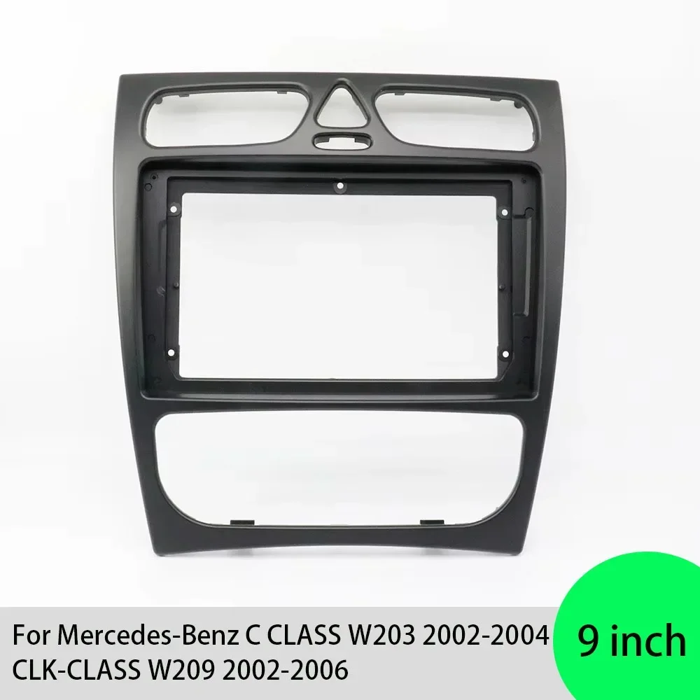 

For Mercedes-Benz C CLASS W203 2002-2004 CLK-CLASS W209 2002-2006 9 Inch Car Interior Accessories Fascia Frame Indoor