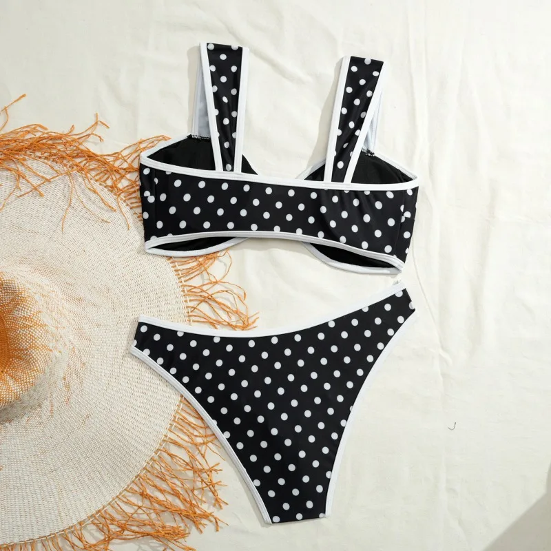 Swimming Suit for Women Bikini New Fashionable and Sexy European and American Leopard Print Two Piece Vacation Swimsuit
