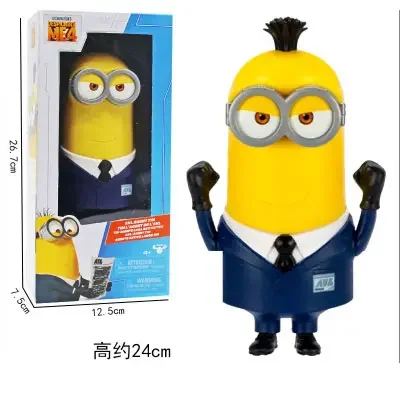 2024 Despicable Me 4 Minions Movie Anime Toy The Same Toy Sound And Light Poof Launcher  Ring Fart Launcher Doll Chirstmas Gifts