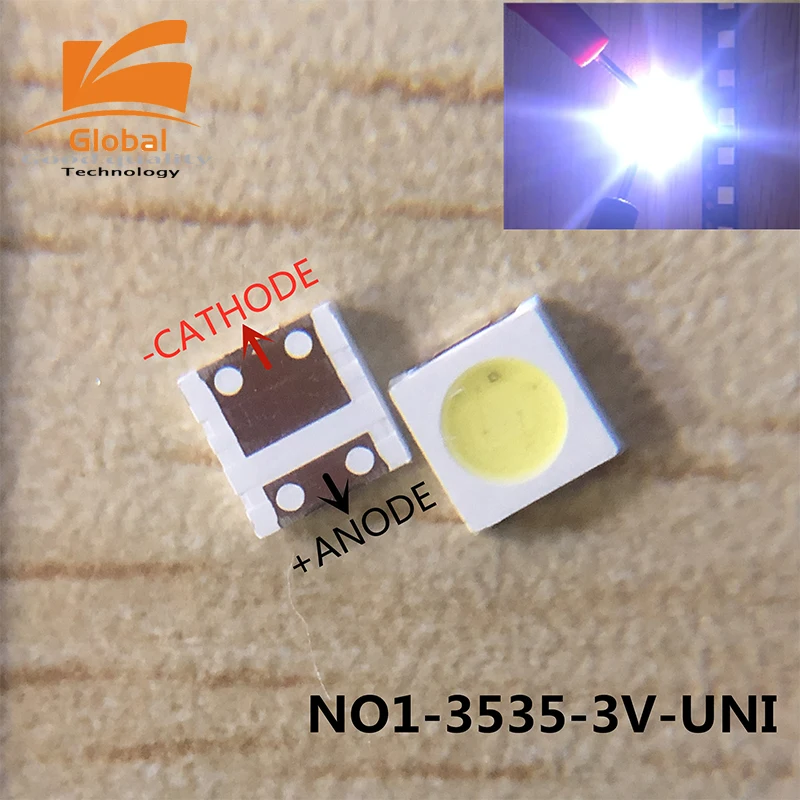 50-100pcs Pcs For LG led tv backlight 2835 3030 3535 3V 6V 1W 3W kit electronique led for lcd tv repair Cool cold white