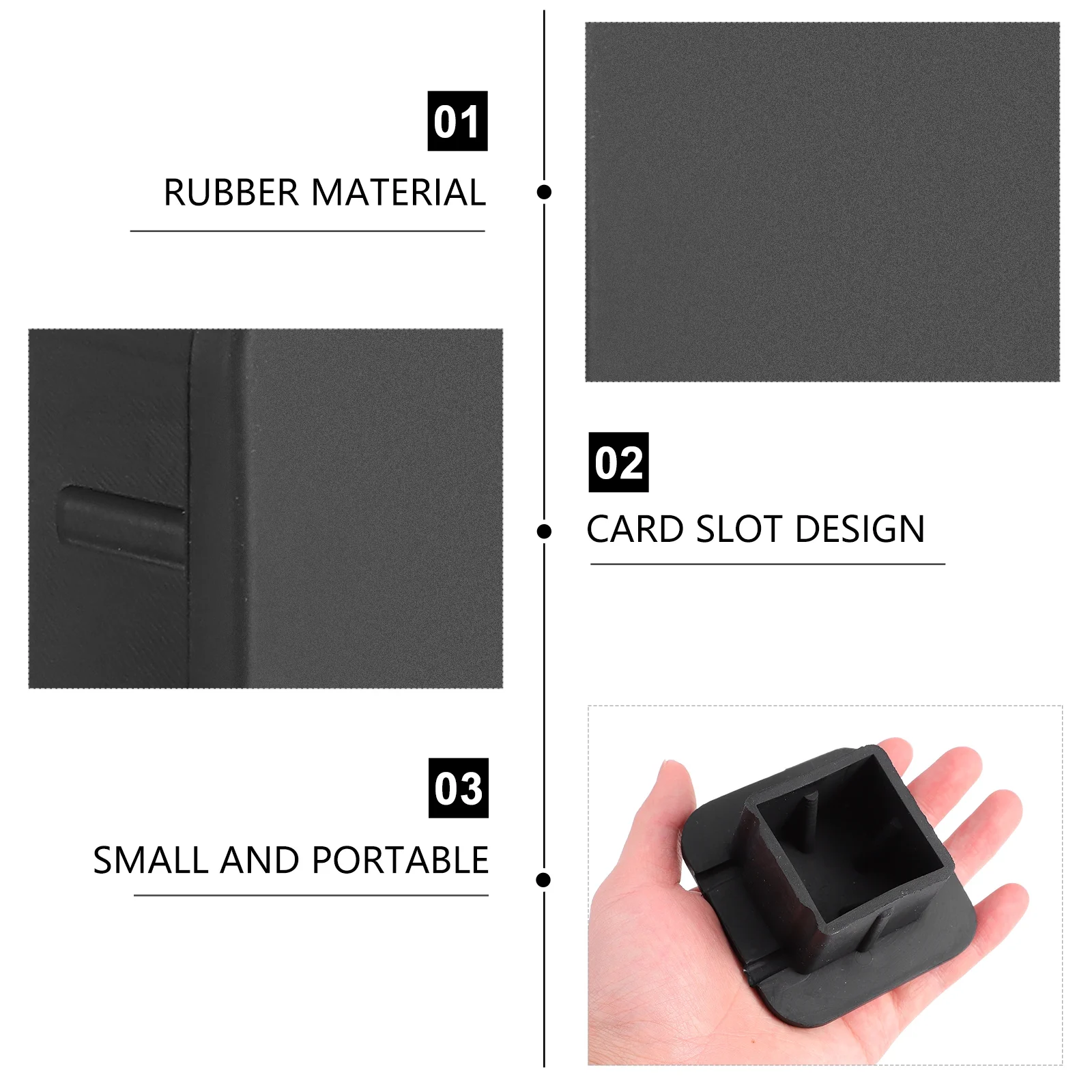 

Black Rubber Trailer Hitch Cover Tow Receiver Tube Plug Protector Cap Dirt Debris Rust Proof Auto Trailer Tow Hitch Ball Insert