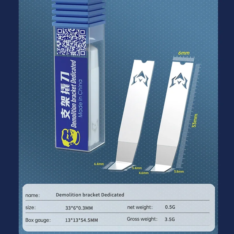 Meccanico pulizia della lama raschiando leva coltello riparazione dello schermo del telefono strumenti del coltello CPU NAND Baseband IC Chip Edge Glue Removal Tool