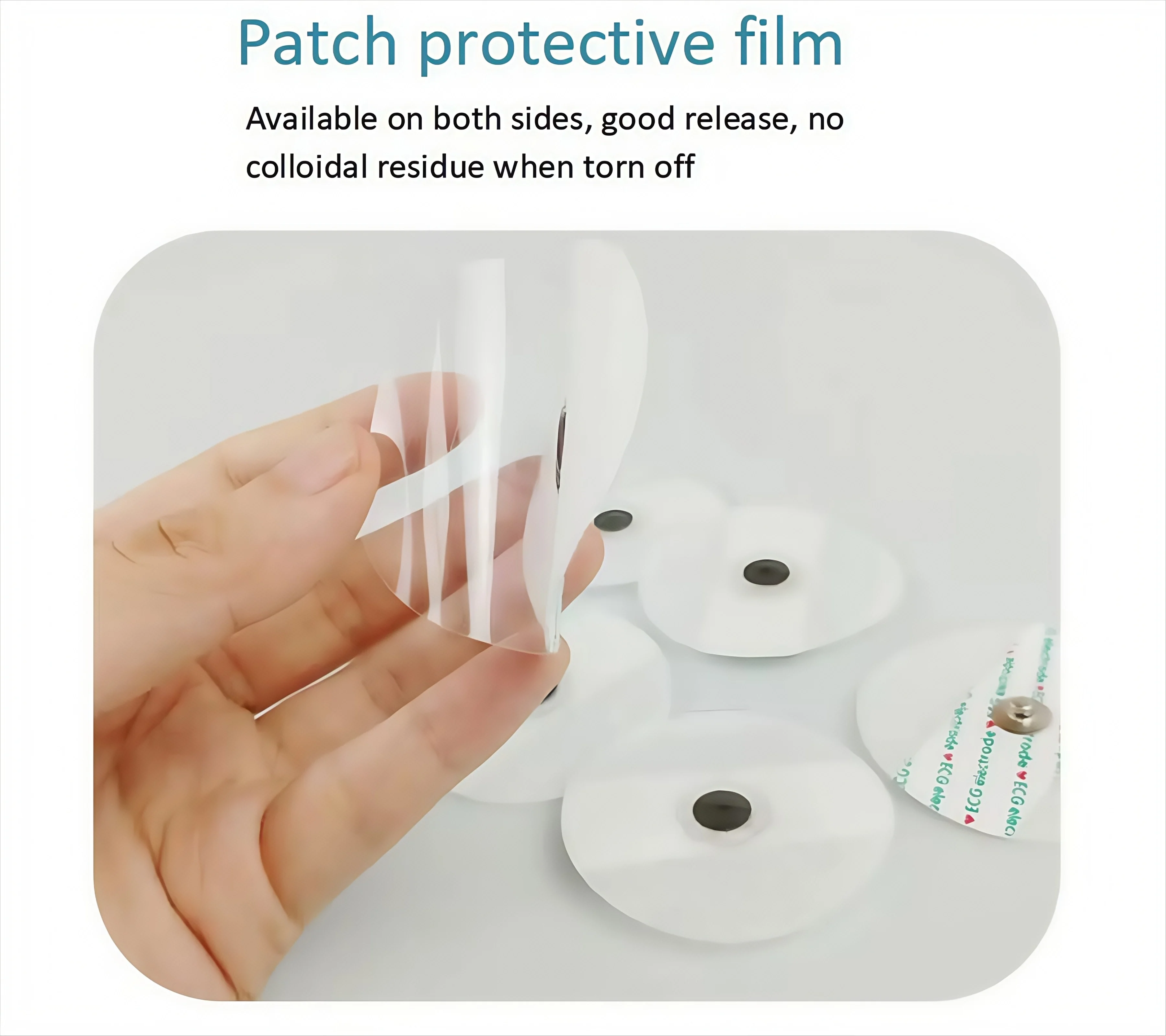 ECG EKG Electrode Patch Medical Disposable ECG Accessories Non-Woven ECG Electrode Pads Electrocardiogram Accessories