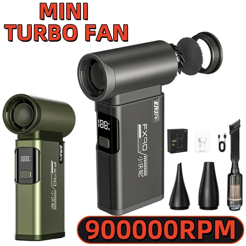 

Upgrade 900000RPM Powerful Blower Vacuum Dust Cleaner Violent Fan Type-C Charging Strong Winds 55m/s Brushless Turbo Jet Blower