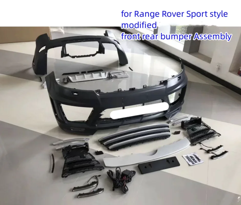 Modified Body Kit Front Rear Bumper Grill Assembly Suitable for Land Range Rover Sport Style 2014-17 Car Accessories