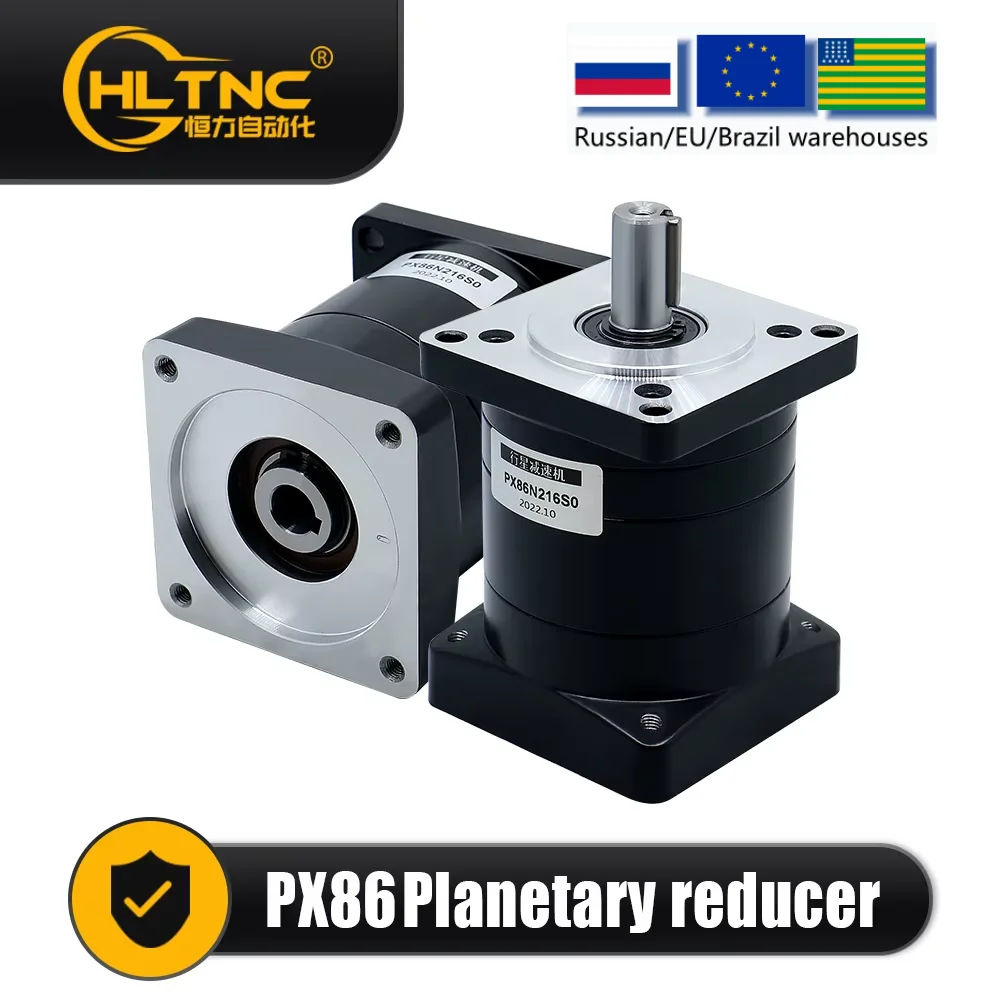 

Planetary Reducer PX86 Ratio 3/ 4/ 5/ 8/ 10/ 13/ 16/ 20/ 25/ 216 Max 60N.m Suit fot Nema 32 34 servo stepper motor