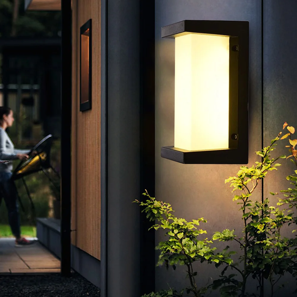 

Modern Exterior Wall Light LED Sconce Wall Lamp Fixture Outdoor Porch Lights IP65