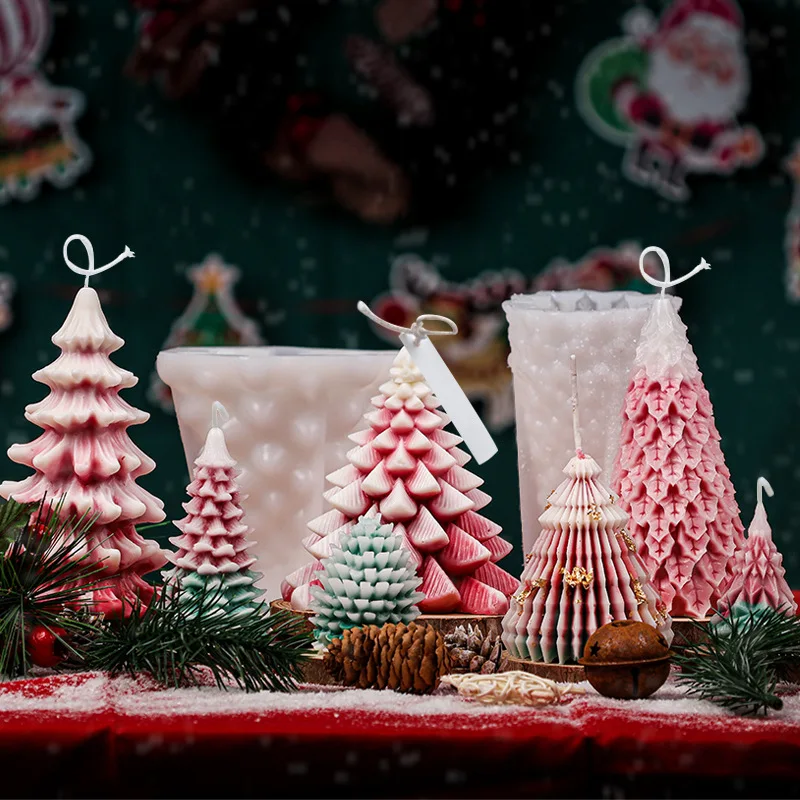 Weihnachtsbaum Duftkerze Form Weihnachten Diy Geschlossene Form Kiefer Gips Diffusor Stein Backen Kuchen Form Dekoration