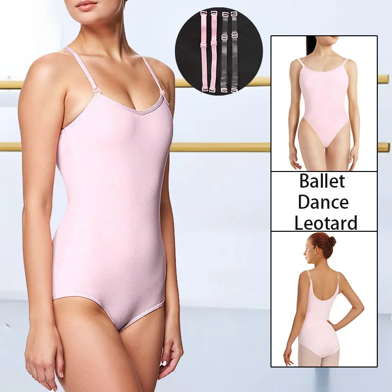 المرأة عارية بروتيل الباليه ملابس رقص الجمباز للكبار الجمباز الرقص تانك القمم مع الأشرطة قابل للتعديل وبطانة أمامية ناعمة