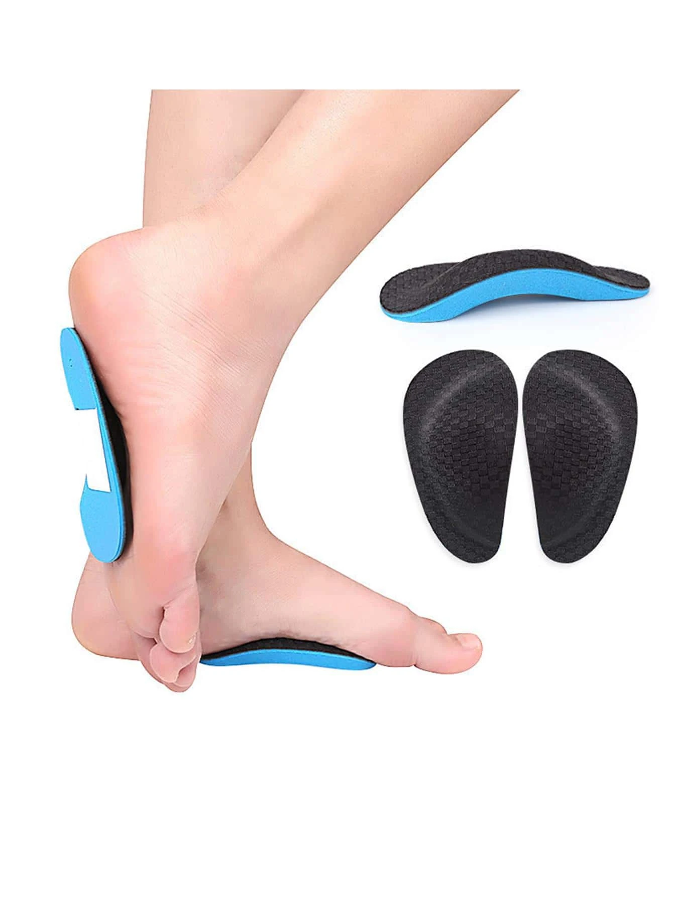 1/2/4ペアEVAアーチサポートハーフパッド、滑り止めクッション、快適なスポーツインソールフットパッド、新学期用品