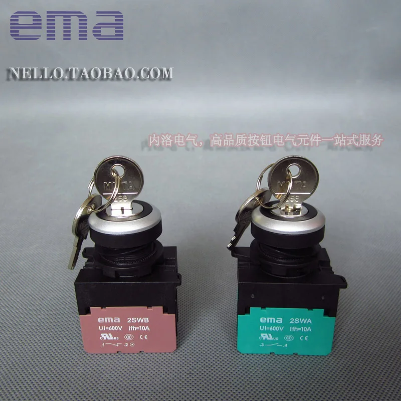 

[SA] Ключевой переключательEMA 22 мм E2K7/8I/V/W 3 сегмента самовозвращения/самоблокирующийся 1NO1NC E2K7IAB E2K7VAB E2K8IAB E2K8VAB E2K8WAB-10PC