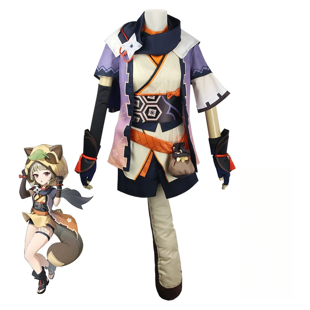 

Ранние костюмы для косплея Yuzu, полный набор индивидуальных костюмов, костюмы ниндзя для девочек, милые ролевые игры, изысканные детали, костюм Cos