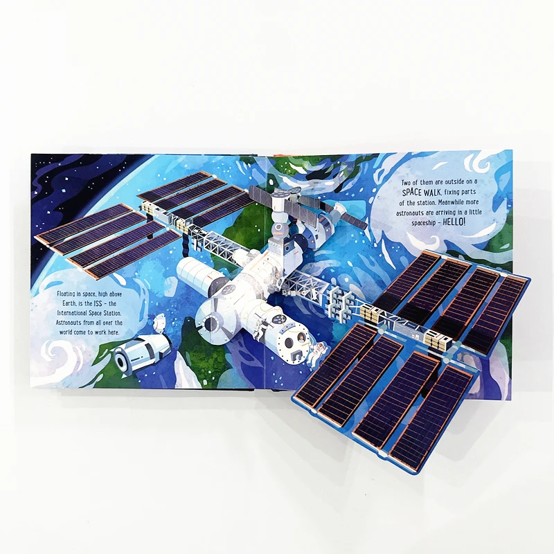 Usborne Pop-Up Space Book - 3D Interactive Educational Children's Astronomy Encyclopedia