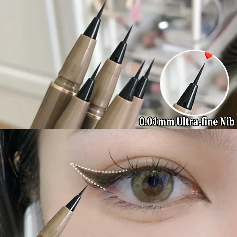 Ultra-dünne Liegen Seidenraupe Flüssigkeit Eyeliner Pen Wasserdichte Große Augen Make-Up Glatte Matte Schnell Trocknend Frauen Kosmetik Schönheit Werkzeuge