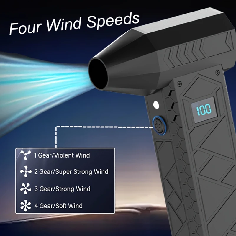 АБГР- 180000 Мини-воздуходувка в минуту, турбоструйный вентилятор, дисплей электроэнергии, ручной пылеочиститель, высокоскоростной инструмент для очистки тряпки