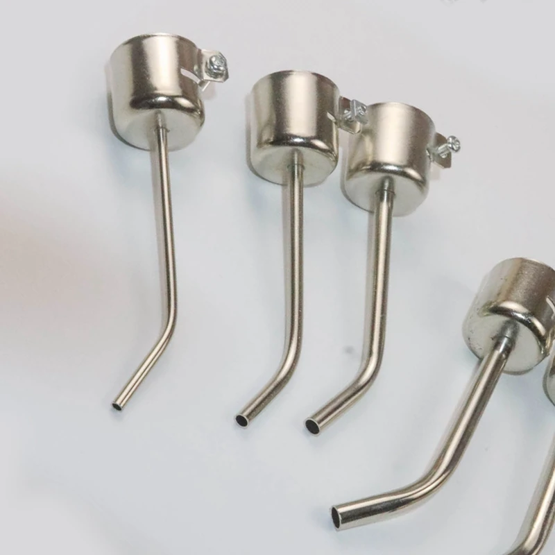 1Set 850 Hot Air Nozzle Extended Elbow Air Nozzle (With Color Difference) Silver