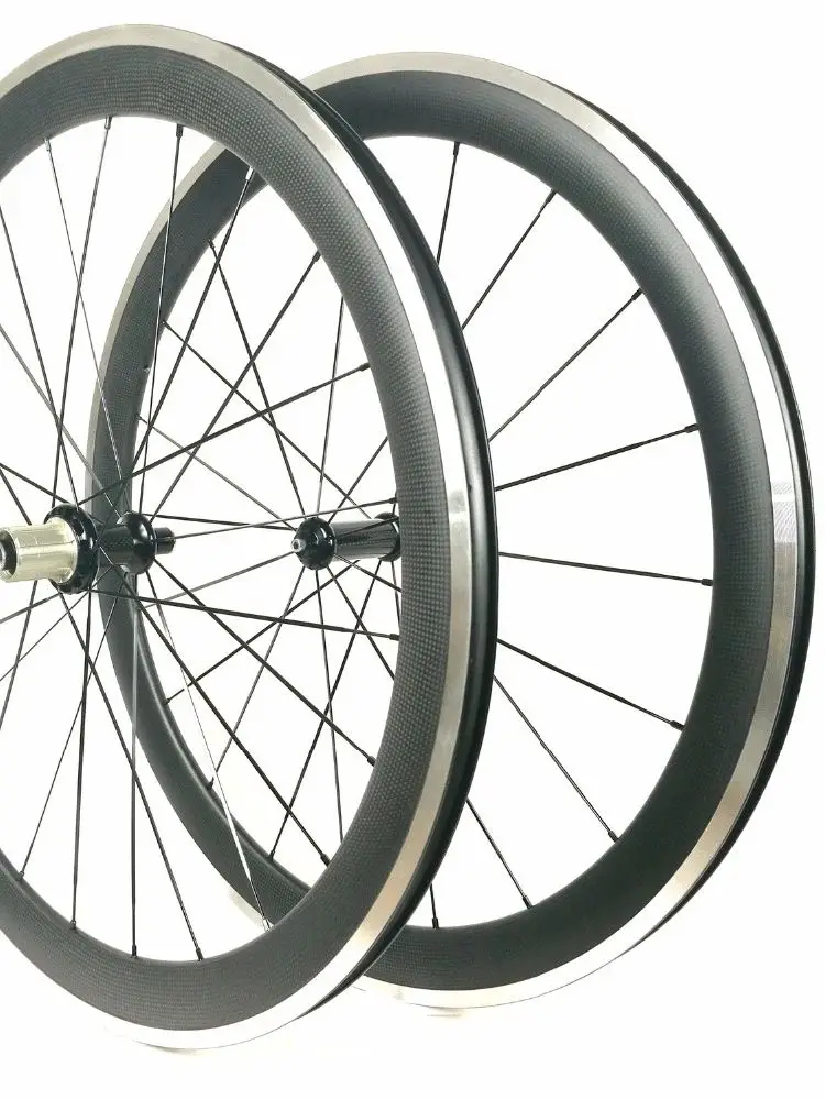 AliExpress NONE Width 23mm 700c Carbon Clincher Road Bike Wheel 50mm Alloy Aluminium Rim Brake Surface Ceramic Ratchet 36T Hub Bicycle Wheelset