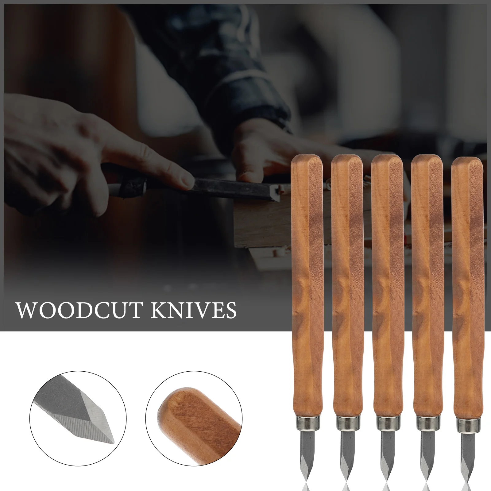 Woodcut Knives Wood Carving Tool Woodworking Hobby Craft Cutters Woodworking Marking Tool 13.50X2.00cm