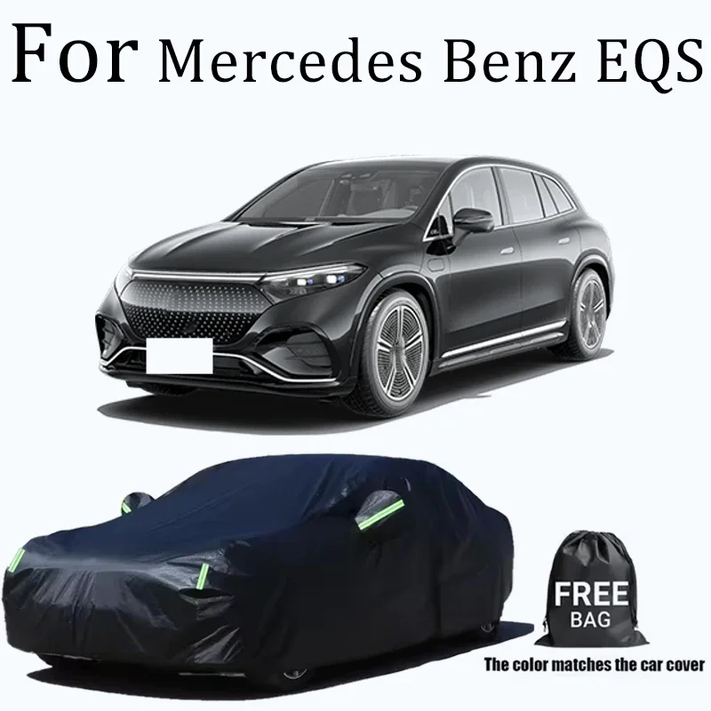 

For Mercedes Benz EQS Car Covers Outdoor Waterproof Dustproof Sun Rain Snow Protection Thick Oxford Cloth Full Car Accessories