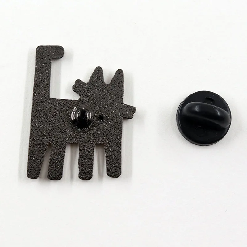 Kais Harling Art Cat المينا دبوس شعبية الكتابة على الجدران نمط بروش معدني حقيبة ظهر الطالب ملحق هدية مجوهرات فريدة من نوعها #6