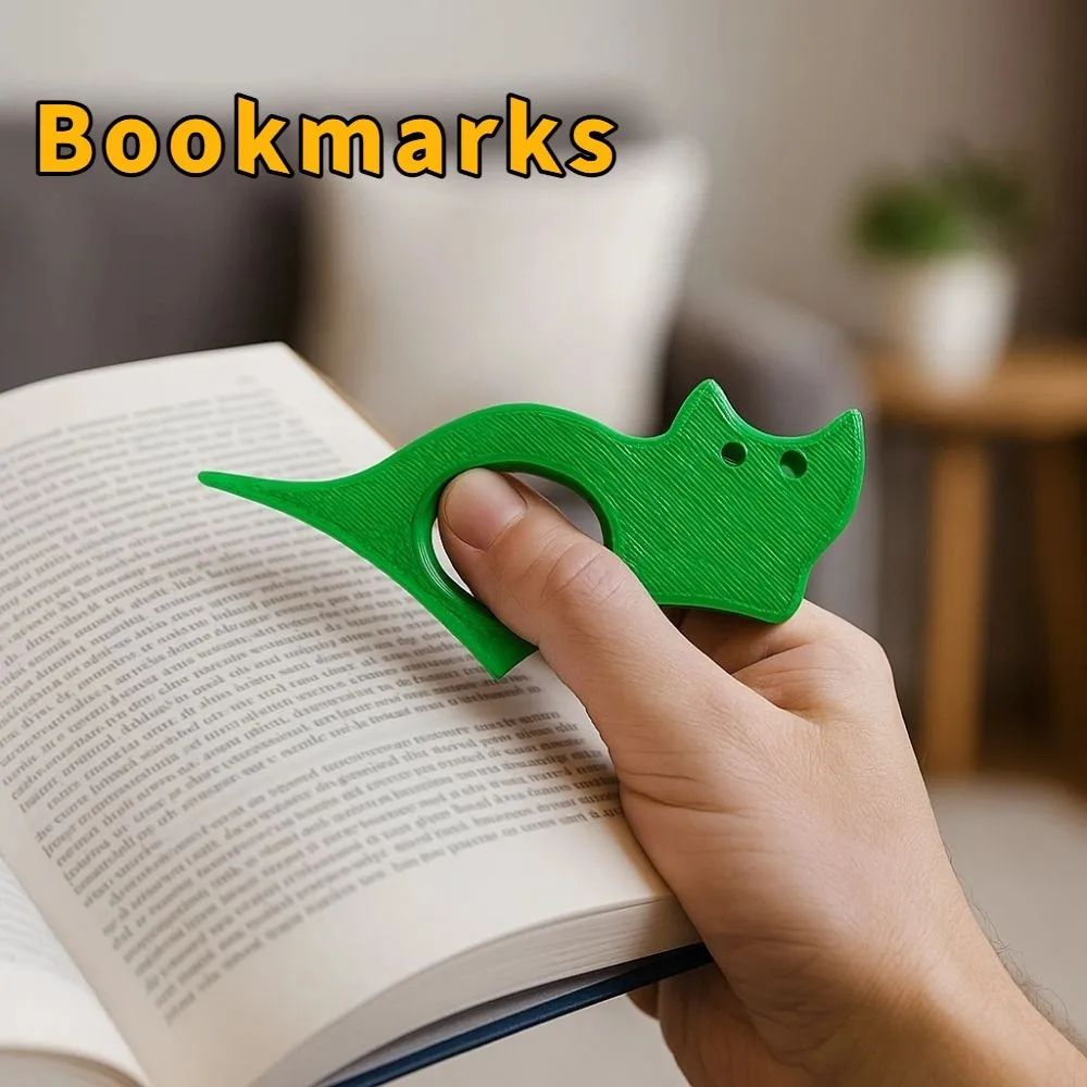 Waterproof Book Thumb Page Holder Scratch Resistant Cartoon Reading Decorative Ornaments Cute Pages Guide Marker Office