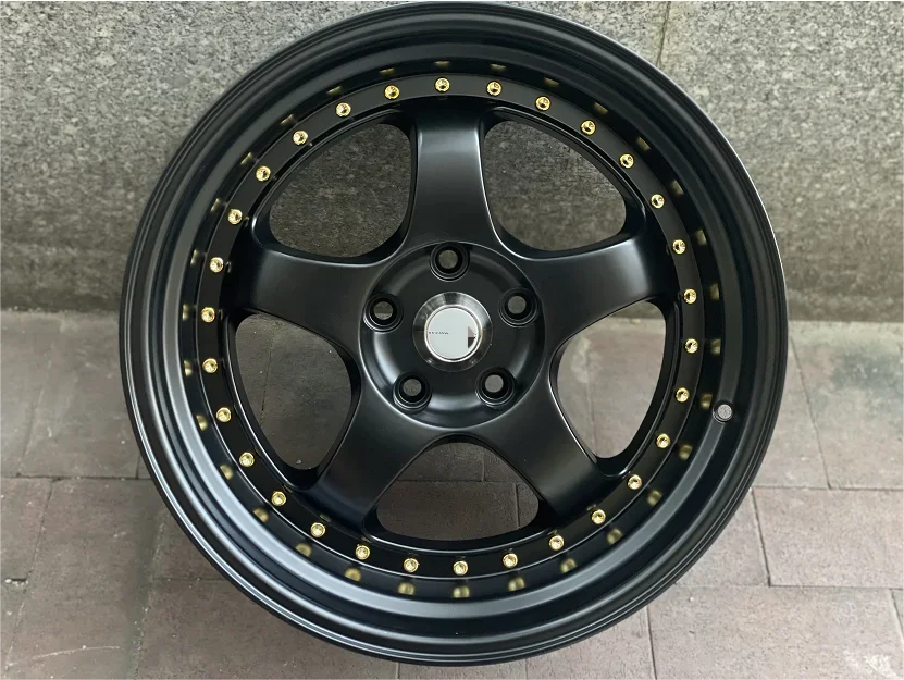 Flrocky Aluminum Alloy Wheel 5 Spoke 17 18 19 20 Inch Auto Rims 5X114.3 5X100 5X112 5X120Custom Wheels For Car