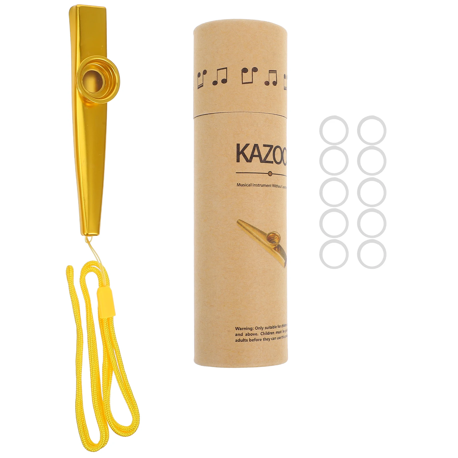 

1 set Kazoo Set Metal Kazoos For Adults Kids Beginner Musical Instruments Easy Learning Small Compact Sound Quality Performance