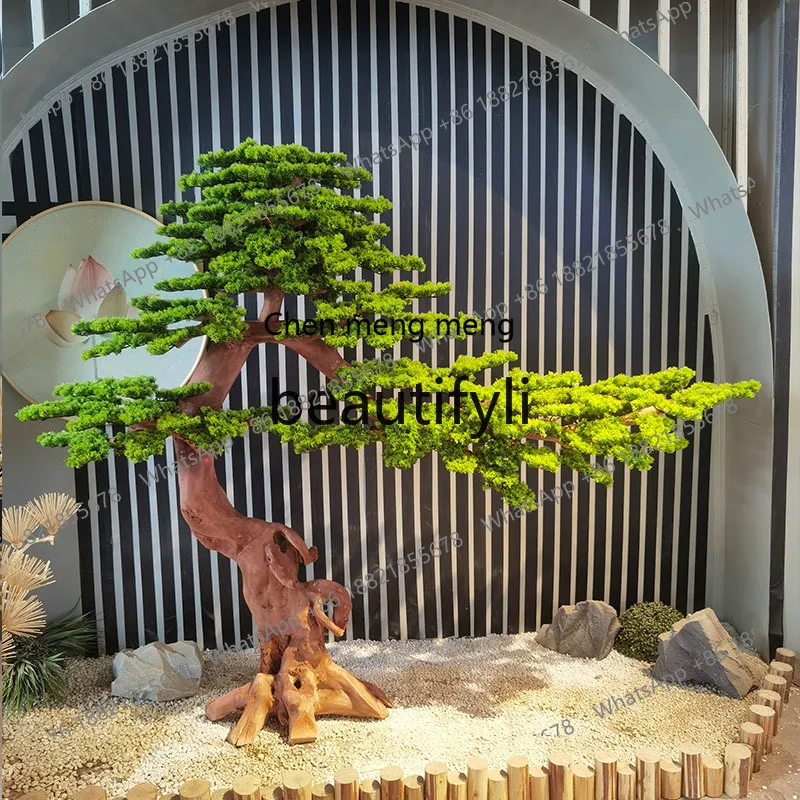 

N178 Simulated welcome pine tree modeling fake tree shopping mall landscape decoration Luo Hansong customization