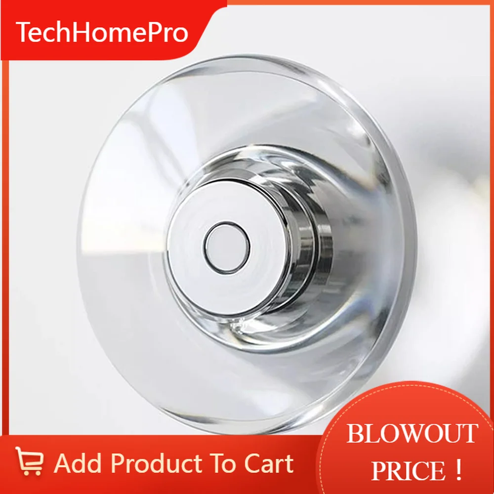 TechHPItalian Minimalist Bedroom Bedside Round Shaped Crystal Wall Lamp Modern Corridor Aisle Mirror