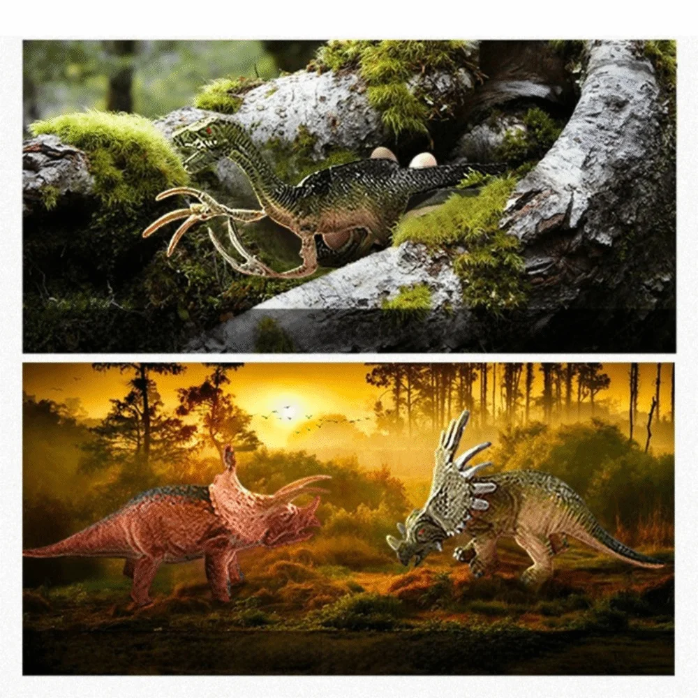 Figurki PVC Dinozaury Duży Rozmiar Miękki Materiał Symulacja Zwierzęcia Model Pudełko do Przechowywania Prezenty dla Chłopców