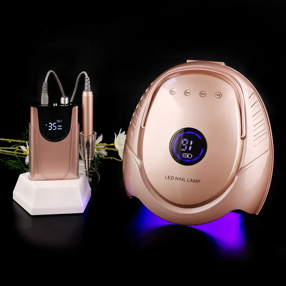Nail Dryer Uv Led Lamp Chargeable Battery with Long Life Working Time Lampe Uv Led Art Nail Dryer for Beauty Salon