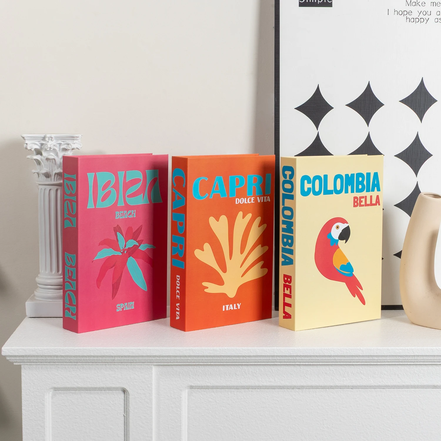 Mode-Reiseserie, Deko-Bücher, Wohnzimmer-Ästhetik, Deko-Bücher, Kaffeetisch-Ornamente, Zusatzartikel – Detail 5