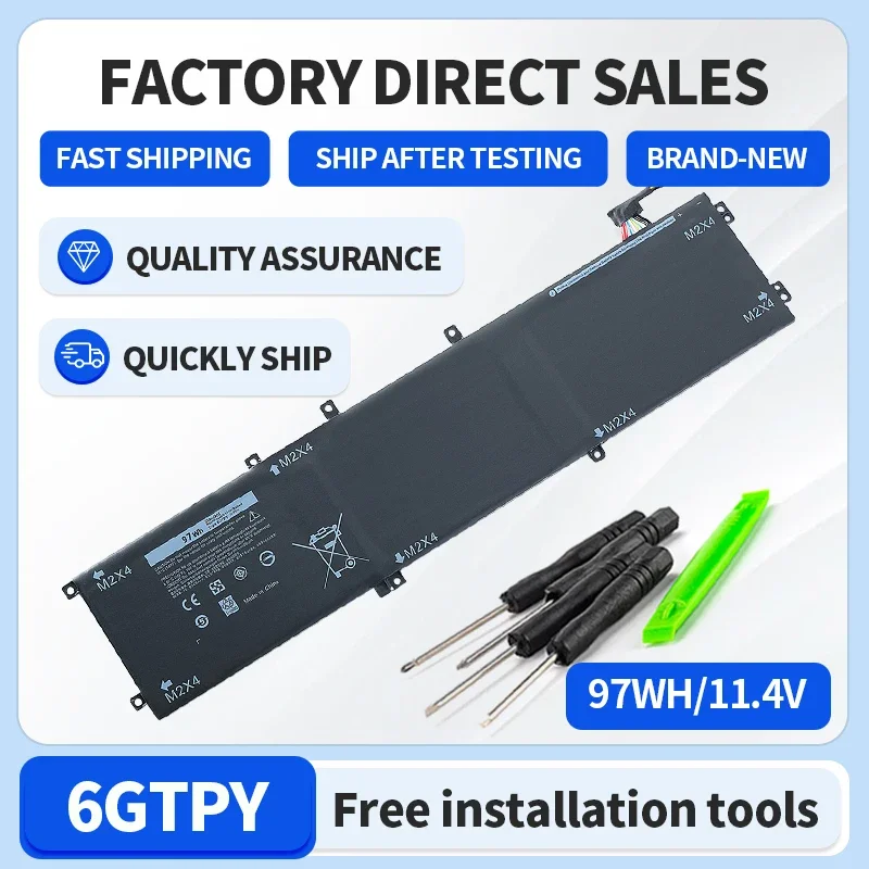 

Somi - 6GTPY Bateria Para DELL XPS 15 9570 9560 7590 Para DELL Precisão 5520 5530 Série Notebook 11.4V 97WH 100% Testado