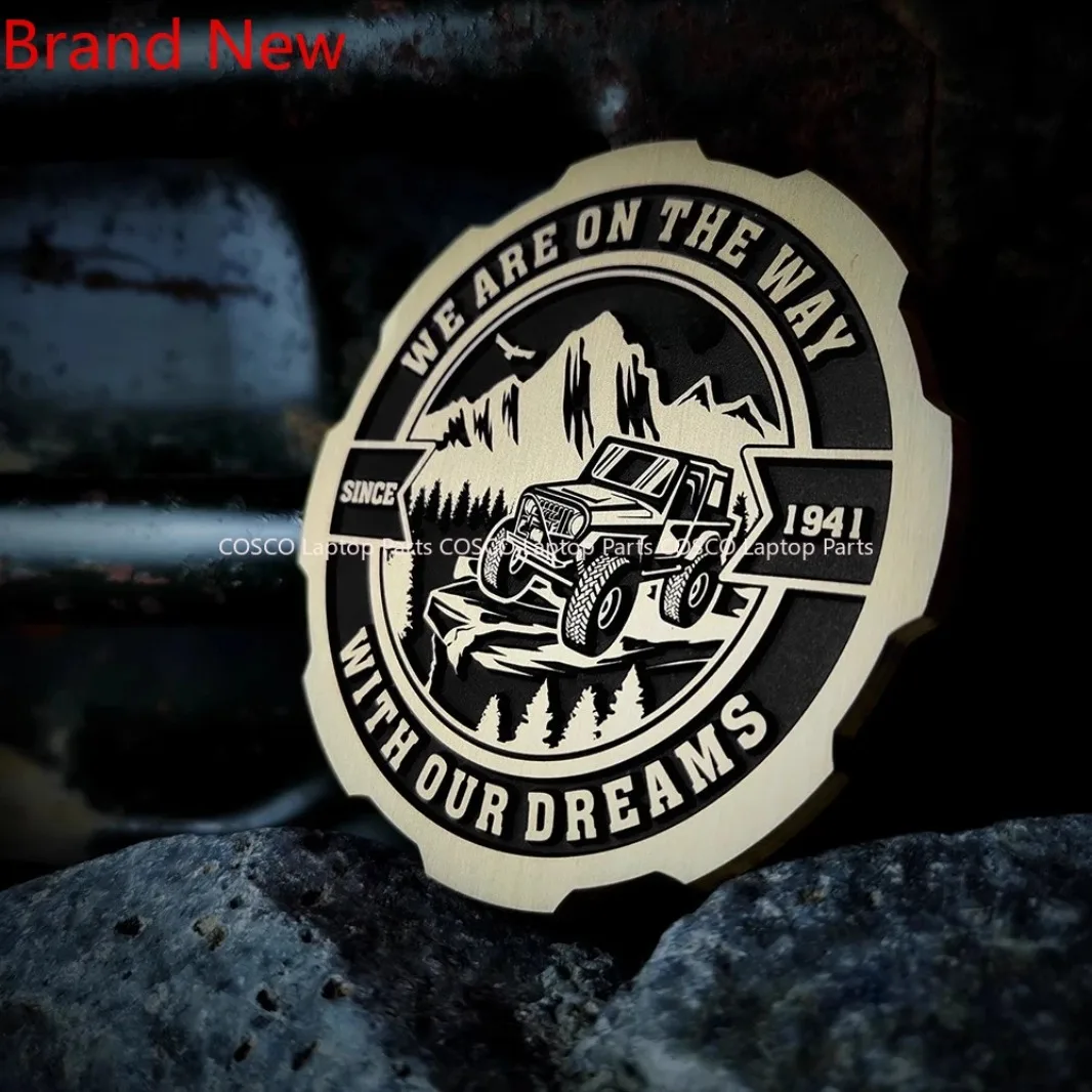 

For Jeep Wrangler Metal Car Stickers, Personalized Three - Dimensional Metal Car Emblems, Modified Grille Side Emblems
