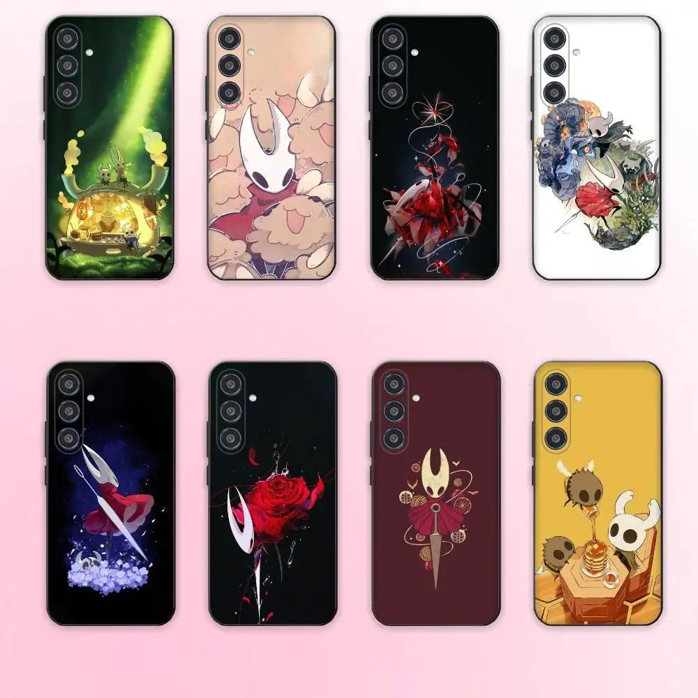 حافظة هاتف Silksong H-Hollow Knight لهاتف سامسونج جالاكسي A73، A72، A71، A70، A53، A52، A51، غطاء أسود ناعم آخر #1