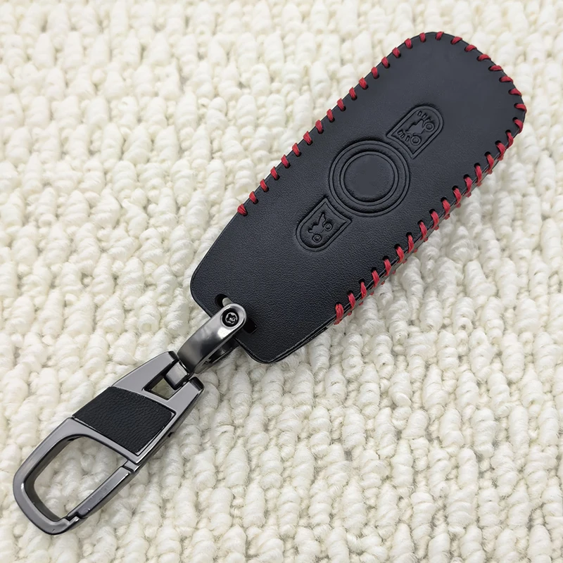 2 Buttons Leather Key Case Shell  Accessories FOB for Honda Motorcycle GL1800 Gold Wing GoldWing 2018 2019 2020 Key Cover