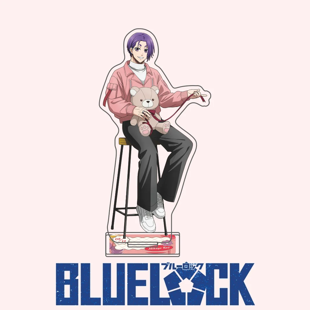 Blue Lock Valentine Series 15cm Acrylic Stand Figure Isagi Bachira Chigiri Nagi With Birthday Base Anime Tabletop Decor Keychain