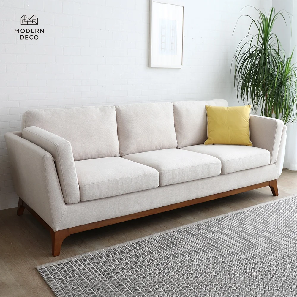 

Fabric Cream Beige Sofa Live Room Modern Nordic 3 Sitter Lugares Canape Soffa Divano 3 Posti