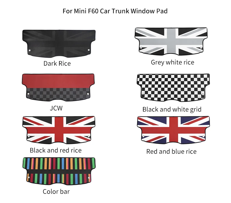Kofferraum-Fensterpolster für Mini Cooper R56 F56 F55 F60 F65 F66 R60 Countryman Auto-Styling Innendekorationszubehör – Detail 10