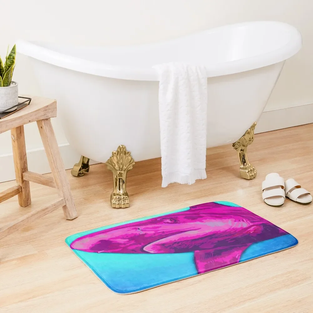 

Pink Shark Bath Mat Bathroom Floors Entrance Doormat Mat