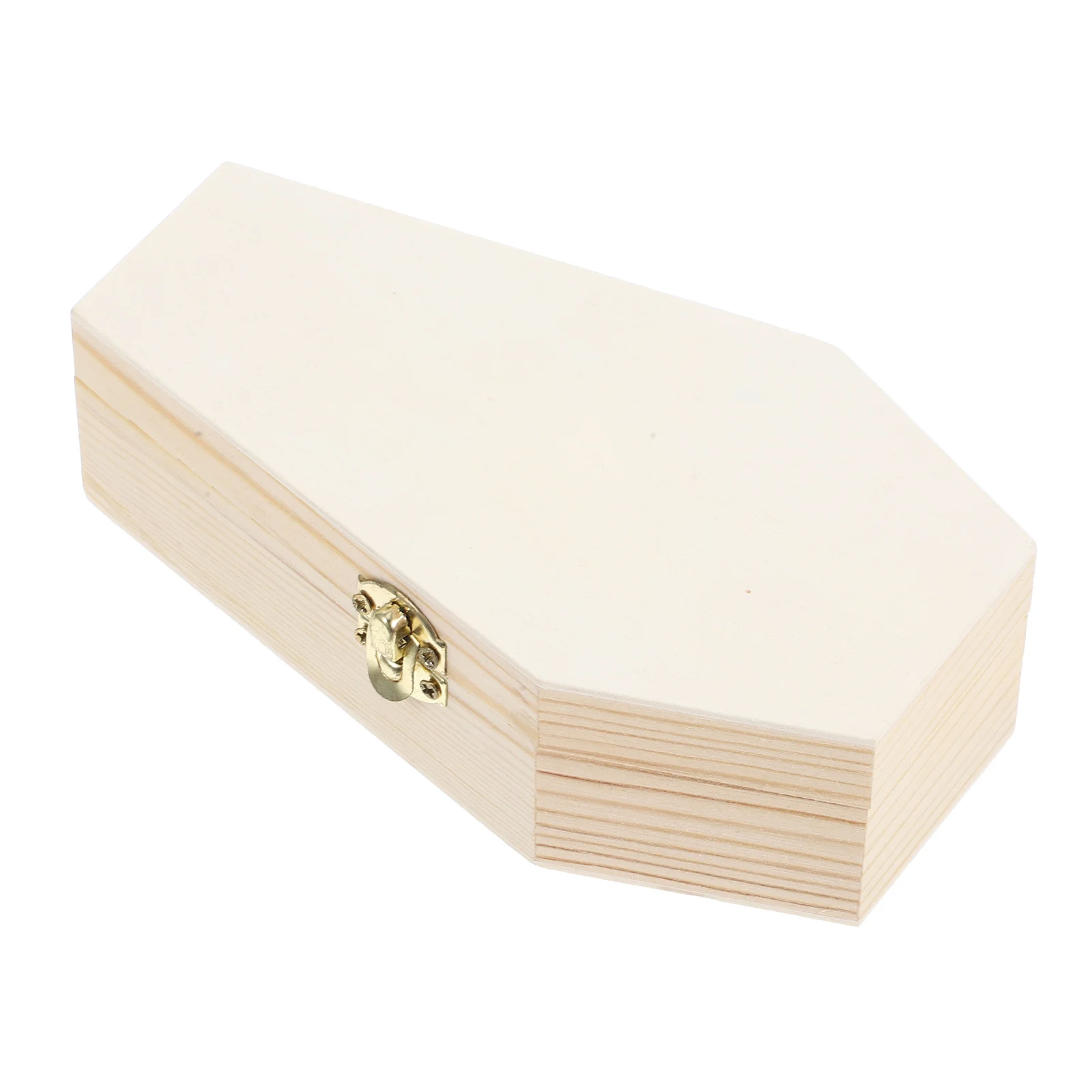 Coffin Flip Lid Candy Box Man Travel Halloween Decorations Mini Wood Jewelery Treat Boxes for