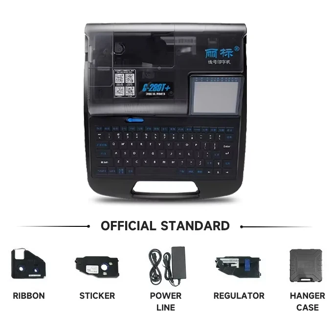 

Computer Number Tube Coding Machine Heat Shrinkable Sleeve Numbering Machine Label Printer C-280T Line Number Machine
