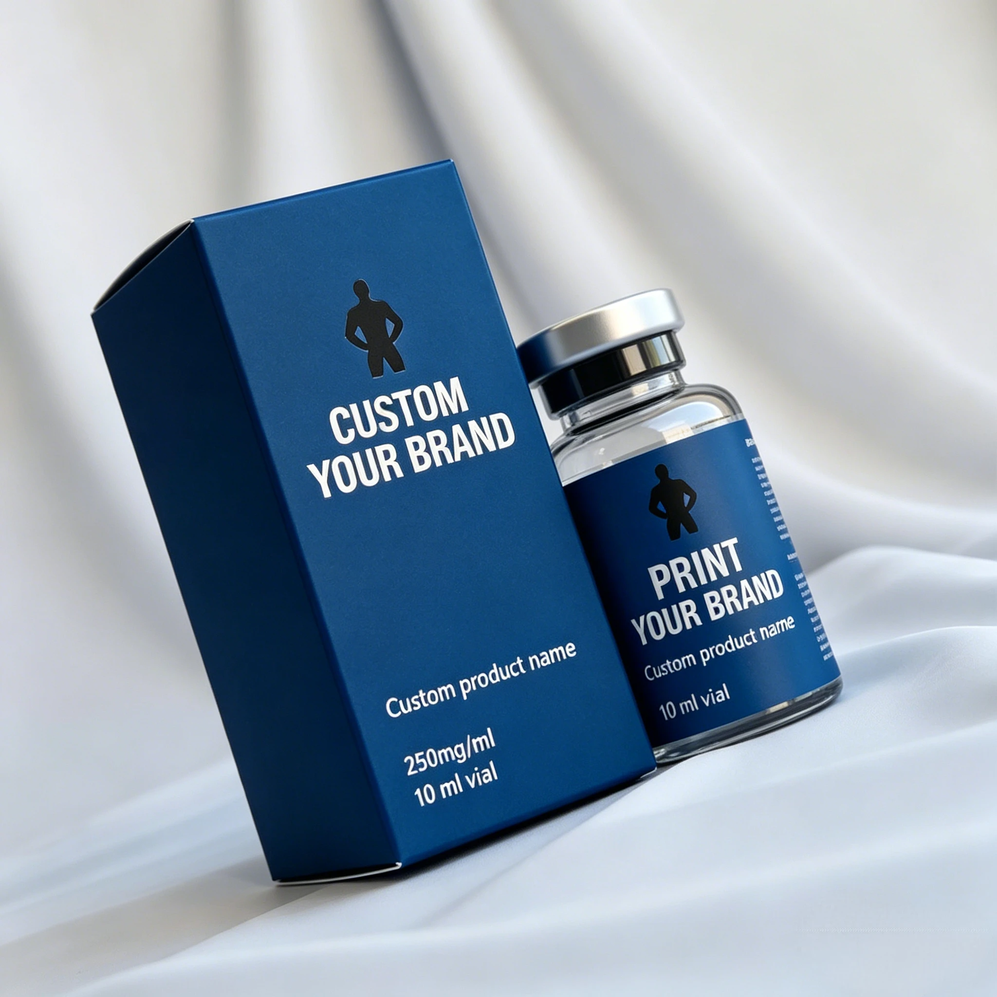 Waterproof Strong Adhesive Peptide Bottle Labels 3ml 10ml Custom Safe Stickers With Individual Single Packaging Boxes