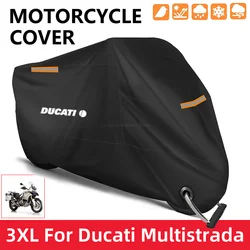 Motorcycle Cover Waterproof Outdoor Scooter UV Protector Dust Rain Cover For Ducati Multistrada 950 1100 1260 1200 S Sport Grand
