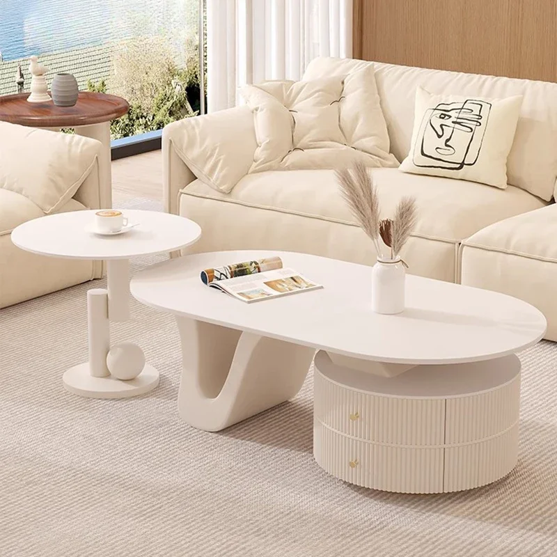 

Luxury Rock Plate Coffee Tables Nordic Minimalism Villa Living Room Coffee Tables Modern Originality Furniture Couchtisch FYCT