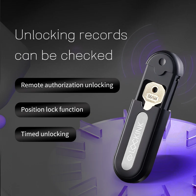 LOCKINK APP صندوق مفاتيح التحكم عن بعد قفص العفة مثير الكبار رجل Keypod قفص الديك الوثن مفتاح آمنة Femdom مثير الأدوات SM الجنس لعب