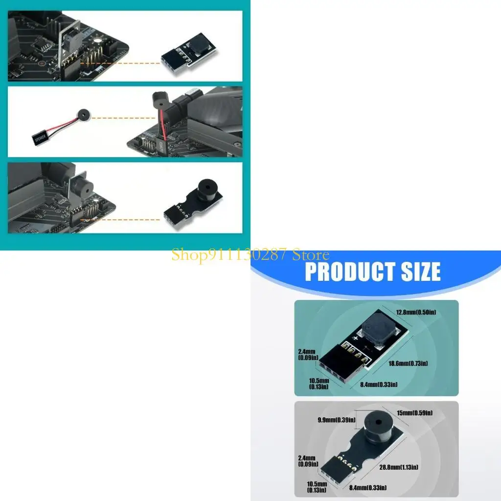 J1HC Easy Installs Motherboards Buzzers Alarm Speaker For Various Model Silents Operation
